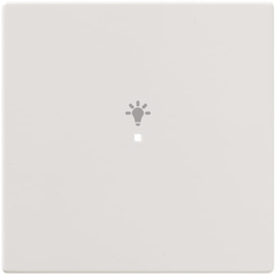 ABB - Enjoliveur 1 Touche 1 Led 1 Picto Lumière Futur Linear Blanc Studio
