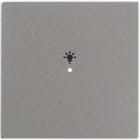 ABB - Enjoliveur 1 Touche 1 Led 1 Picto Lumière Futur Linear Aluminium Silver