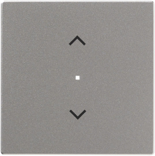 ABB - Enjoliveur 1 Touche 1 Led 1 Picto Store Futur Linear Aluminium Silver