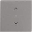 ABB - Enjoliveur 1 Touche 1 Led 1 Picto Store Futur Linear Aluminium Silver