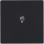 ABB - Enjoliveur 1 Touche 1 Led 1 Picto Scénario Futur Linear Anthracite