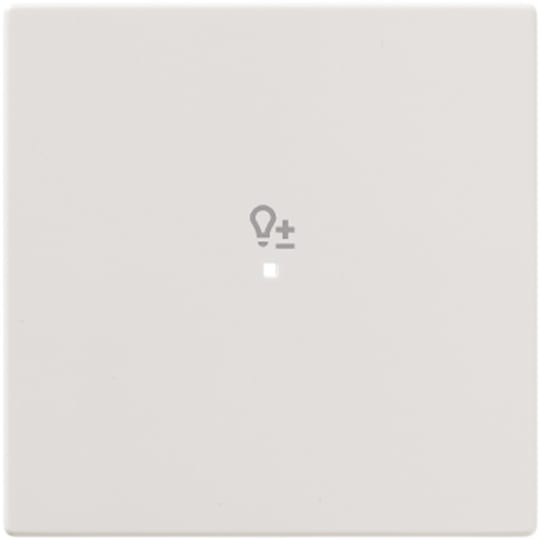 ABB - Enjoliveur 1 Touche 1 Led 1 Picto Variateur Futur Linear Blanc Studio
