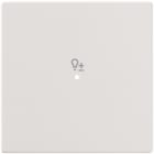 ABB - Enjoliveur 1 Touche 1 Led 1 Picto Variateur Futur Linear Blanc Studio