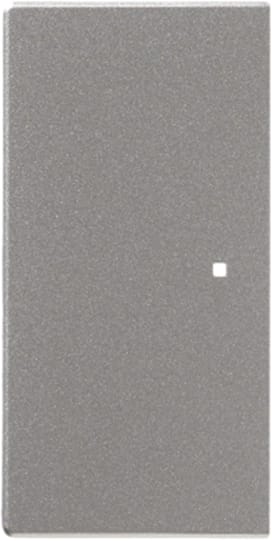 ABB - Enjoliveur 1/2 Touche D/G 1 Led Futur Linear Aluminium Silver