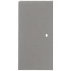 ABB - Enjoliveur 1/2 Touche D/G 1 Led Futur Linear Aluminium Silver