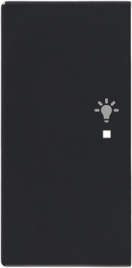 ABB - Enjoliveur 1/2 Touche G 1 Led 1 Picto Lumière Futur Linear Anthracite