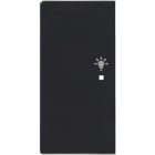 ABB - Enjoliveur 1/2 Touche G 1 Led 1 Picto Lumière Futur Linear Anthracite