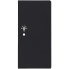 ABB - Enjoliveur 1/2 Touche D 1 Led 1 Picto Lumière Futur Linear Anthracite