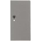 ABB - Enjoliveur 1/2 Touche D 1 Led 1 Picto Lumière Futur Linear Aluminium Silver