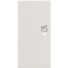 ABB - Enjoliveur 1/2 Touche G 1 Led 1 Picto Scénario Futur Linear Blanc Studio