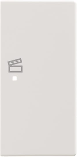 ABB - Enjoliveur 1/2 Touche D 1 Led 1 Picto Scénario Futur Linear Blanc Studio