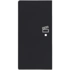 ABB - Enjoliveur 1/2 Touche G 1 Led 1 Picto Scénario Futur Linear Anthracite