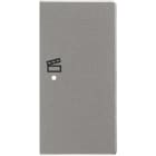 ABB - Enjoliveur 1/2 Touche D 1 Led 1 Picto Scénario Futur Linear Aluminium Silver