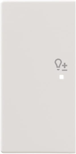 ABB - Enjoliveur 1/2 Touche G 1 Led 1 Picto Variateur Futur Linear Blanc Studio