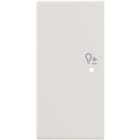 ABB - Enjoliveur 1/2 Touche G 1 Led 1 Picto Variateur Futur Linear Blanc Studio