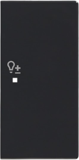ABB - Enjoliveur 1/2 Touche D 1 Led 1 Picto Variateur Futur Linear Anthracite
