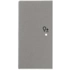 ABB - Enjoliveur 1/2 Touche G 1 Led 1 Picto Variateur Futur Linear Aluminium Silver