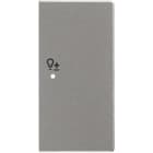 ABB - Enjoliveur 1/2 Touche D 1 Led 1 Picto Variateur Futur Linear Aluminium Silver