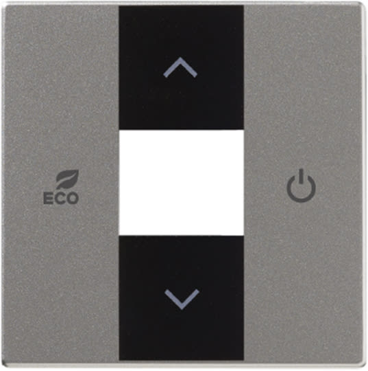 ABB - Enjoliveur Thermostat Dérogation Face Avant Futur Linear Aluminium Silver