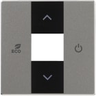 ABB - Enjoliveur Thermostat Dérogation Face Avant Futur Linear Aluminium Silver