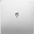 ABB - Enjoliveur 1 Touche 1 Led 1 Picto Scénario Pure Stainless Steel