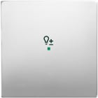 ABB - Enjoliveur 1 Touche 1 Led 1 Picto Variateur Pure Stainless Steel