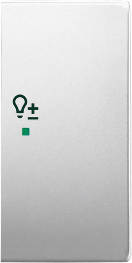 ABB - Enjoliveur 1/2 Touche D 1 Led 1 Picto Variateur Pure Stainless Steel
