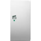 ABB - Enjoliveur 1/2 Touche D 1 Led 1 Picto Scénario Pure Stainless Steel