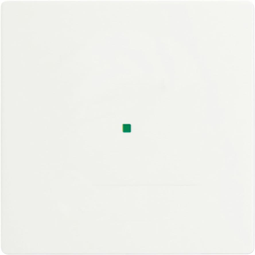 ABB - Enjoliveur 1 Touche 1 Led Futur Blanc Mat