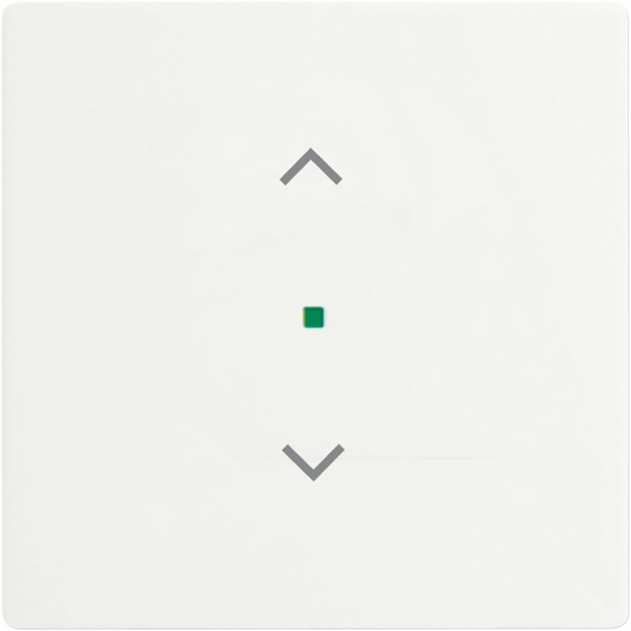 ABB - Enjoliveur 1 Touche 1 Led 1 Picto Store Futur Blanc Mat