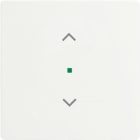 ABB - Enjoliveur 1 Touche 1 Led 1 Picto Store Futur Blanc Mat