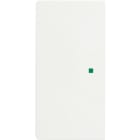 ABB - Enjoliveur 1/2 Touche D/G 1 Led Futur Blanc Mat