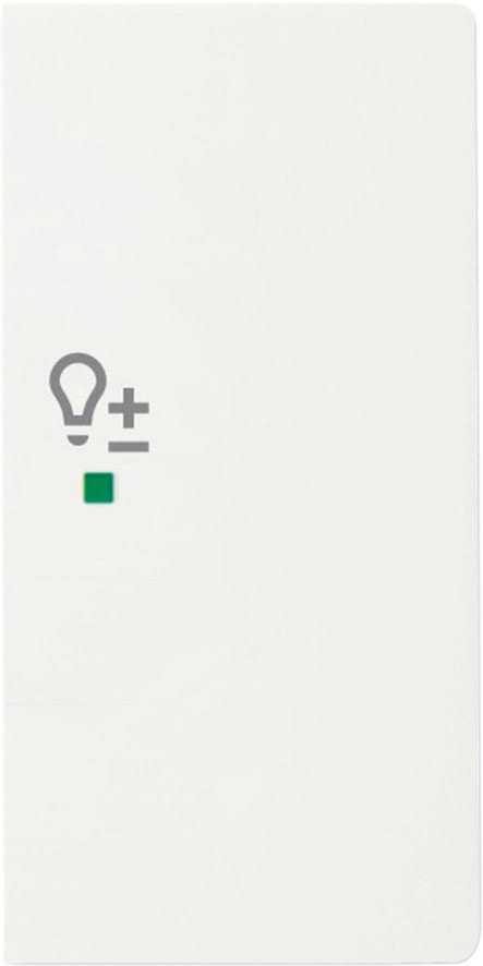 ABB - Enjoliveur 1/2 Touche D 1 Led 1 Picto Variateur Futur Blanc Mat