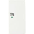 ABB - Enjoliveur 1/2 Touche D 1 Led 1 Picto Scénario Futur Blanc Mat