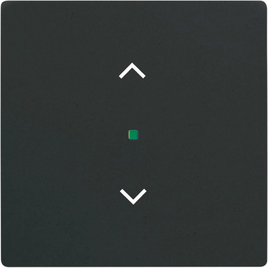 ABB - Enjoliveur 1 Touche 1 Led 1 Picto Store Futur Lnoir Mat