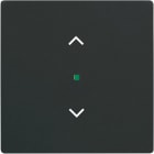 ABB - Enjoliveur 1 Touche 1 Led 1 Picto Store Futur Lnoir Mat