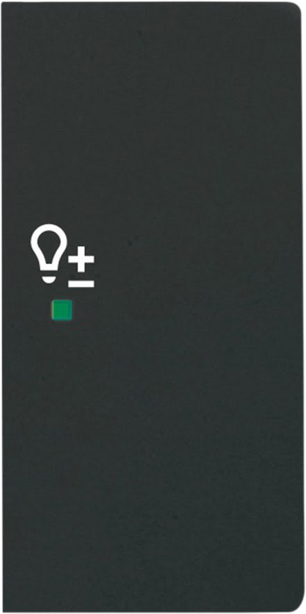ABB - Enjoliveur 1/2 Touche D 1 Led 1 Picto Variateur Futur Lnoir Mat