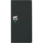 ABB - Enjoliveur 1/2 Touche D 1 Led 1 Picto Scénario Futur Lnoir Mat