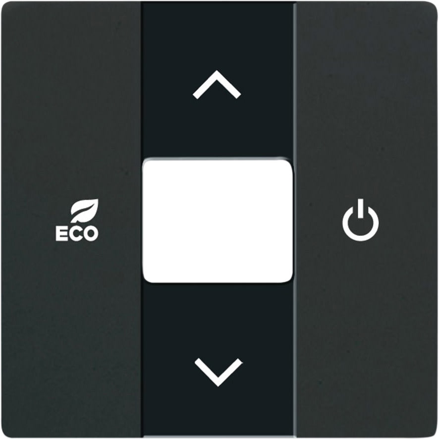 ABB - Enjoliveur Thermostat Dérogation Face Avant Futur Lnoir Mat