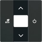 ABB - Enjoliveur Thermostat Dérogation Face Avant Futur Lnoir Mat