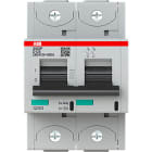 ABB - S800P Disjoncteur modulaire - 2P - 80A - Cbe D -Icu 50kA (3 modules) - Vis