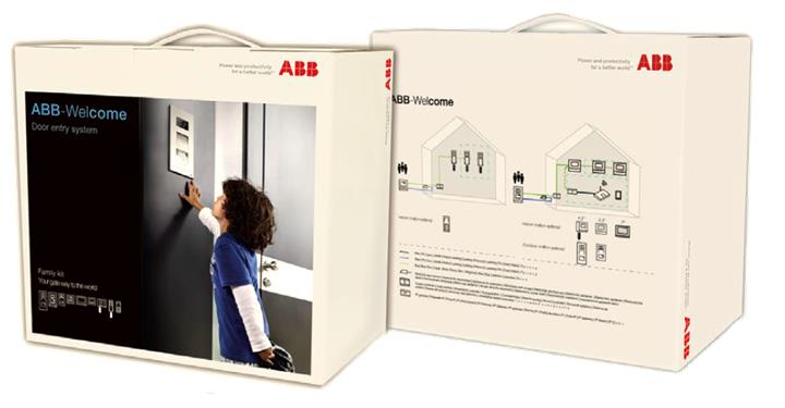 ABB - Welcome M Kit Video Finition Alu + Passerelle IP