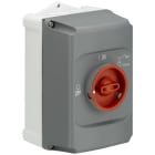 ABB - Coffret IP65 pour MS116-MS/MO132-Boit. Gris poignée Rouge