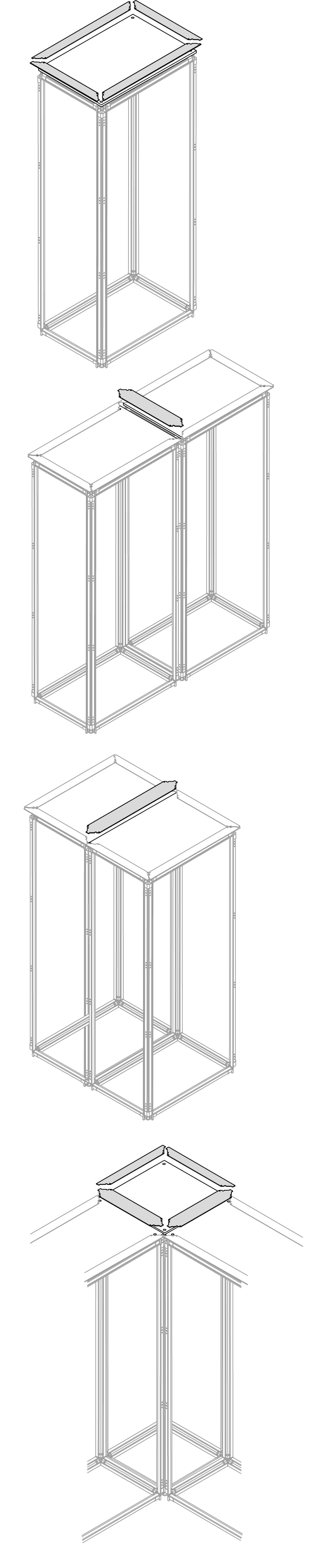 ABB - kit toit ip31/41 gauche l=500mm