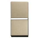 ABB - Zenit Interrupteur Bipolaire 1 Module Champagne