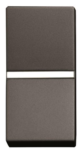 ABB - Zenit Poussoir Normalement Ferme 1 Module Anthracite
