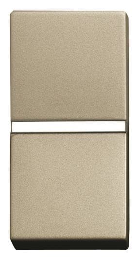 ABB - Zenit Poussoir Normalement Ferme 1 Module Champagne