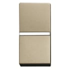 ABB - Zenit Poussoir Normalement Ferme 1 Module Champagne