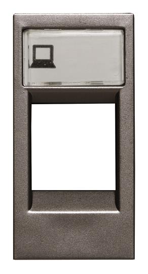 ABB - Zenit Enjoliveur 1 Module Pour Prise Rj45 Anthracite