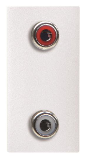 ABB - Zenit 2X Rca - 1M - Blanc